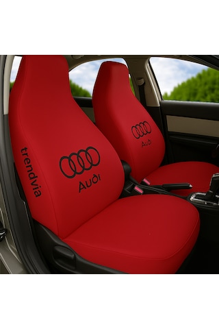 Audi Uyumlu Kırmızı Penye Oto Koltuk Kılıfı Takımı Ön Ve Arka