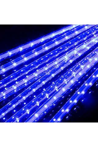 Hfambition Renkli 80 Cm Dış Mekan Yağmur Gökyüzü Led Işık Zinciri, Su Geçirmez, Noel Dekorasyonu, 20 Adet Başlangıç Diğer