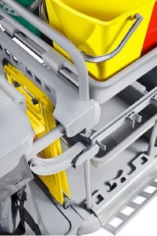 Safell SF3301 Brandalı Kat Temizlik - Otel Temizlik ve Çöp Toplama Arabası - Çift Kovalı Temizlik Arabası