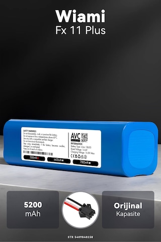 Wiami Fx 11 Plus 5200mah Robot Süpürge Bataryası K.k