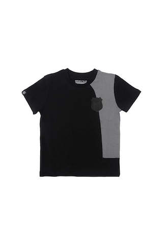 Beşiktaş Sıfır Yaka Çocuk T-shirt Antrasit