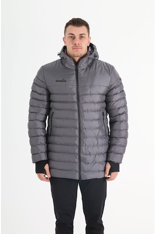 Diadora Motto Anorak Uzun Mont Antrasit Gri