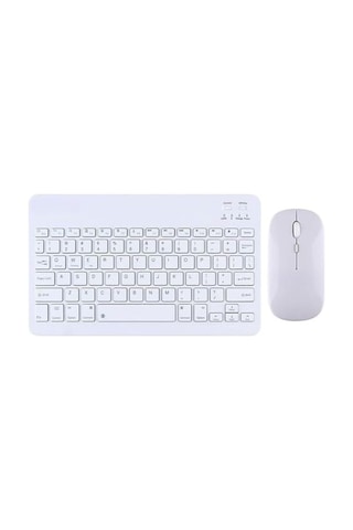 Şık Tasarımlı Bluetooth Kablosuz Klavye Ve Mouse Seti Android, Apple Uyumlu iOS Ve Windows Uyumlu Şarj Edileb Diğer