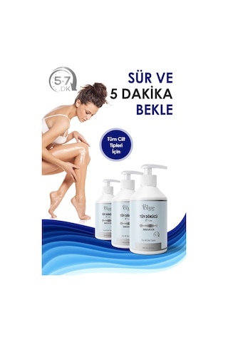 Blue Skin Care Tüy Dökücü Ve Tüy Azaltıcı Tüy Alma Krem Tüm Cilt Tipleri Için Lazer Epilasyon Etkili