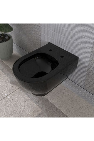 Lucco Garcia 53 CM Kanalsız Asma Klozet Siyah