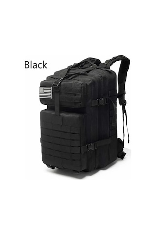 Single Sword 50l Taktik Sırt Çantası Su Geçirmez Askeri Outdoor Kamp Dağcı Çanta Siyah