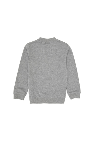 U.S. Polo Assn. Erkek Çocuk Gri Melanj Basic Bisiklet Yaka Sweatshirt 50314971-VR086