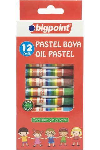 Bigpoint 12'Li Yağlı Pastel Boya Seti
