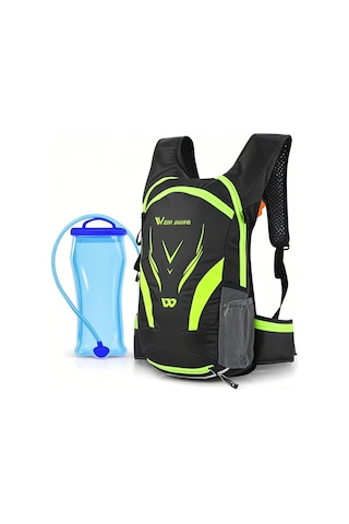 Padalink West Bıkıng Bisiklet Sırt Çantası: 16l Kapasite, 2l Su Torbası, Yağmura Dayanıklı, Bel Kayışlı, Yeşil-gri Seçenekli. Yeşil