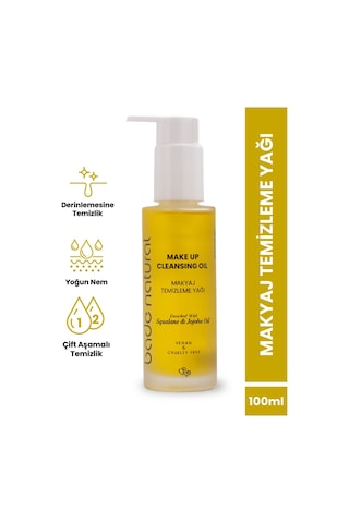Bade Natural Jojoba Ve Skualan İçerikli Makyaj Temizleme Yağı 100 ML