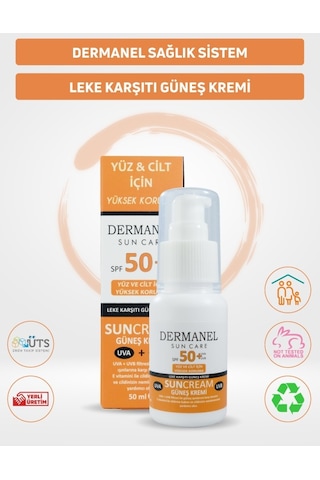 Dermanel Leke Karşıtı Güneş Kremi 50 ML + Dermanel Nemlendirici Ve Aydınlatıcı Güneş Kremi 50 ML