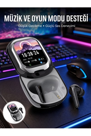 Kişiselleştirilebilir Led Ekranlı Bluetooth Kulaklık Oyun & Müzik Modlu - Lisinya Standart
