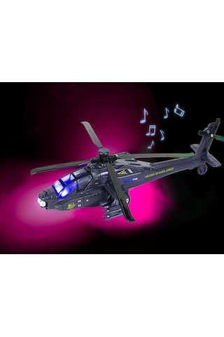 Diecast Metal Askeri Apaçi Helikopteri