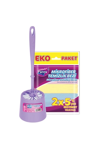 Tuvalet Fırçası Ve 2 X 5 Mikrofiber Temizlik Bezi Paketi Diğer