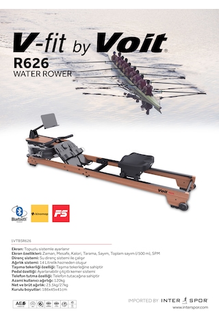 Vfit By Voit R626 13 Litre Kapasiteli Su Dirençli Kondisyon Küreği