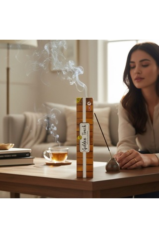 Golden Touch 100'lü Parfüm Hediyeli Premium Kalite Meditasyon Çubuk Tütsü