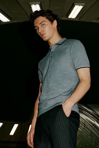 AC&Co / Altınyıldız Classics 4A4820200047LAC3XL Düğmeli Polo Yaka Cepsiz Slim Fit Erkek Tişört Lacivert