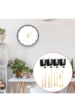 Homyl Duvar Saati Hareketleri Mekanizması Yatak Akçaağaç Akçaağaç Çok Renkli