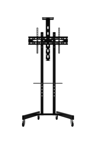 Alpin TV/Fuar Standı Video Kamera Askı Aparatlı Metal Ayaklı Tekerlekli TV Sehpası/Ünitesi