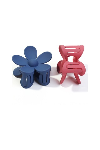 Jeemson 6'lı Büyük Çiçek Desenli Saç Klipsi - Kadınlar İçin Arkadan Tutucu, Modern Ve Şık Saç Aksesuarı Farklı Renk Seçenekleri