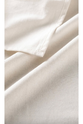 Soft Natural Keten Runner 40 x 150 Cm Nefes Alabilir Doğal Doku