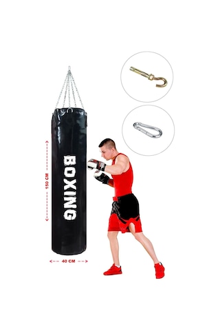 Spor Byfit 150 X 40 Cm Professional Salon Tipi Özel Boks Torbası Siyah