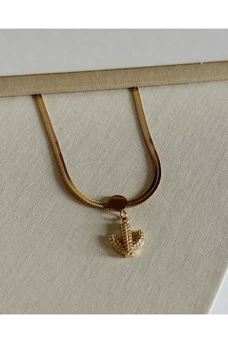 Gold Kaktüs Kolye Çok Renkli
