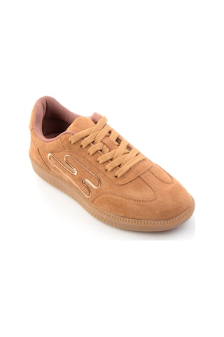 Bambi Camel Süet Kadın Sneaker K01705000372