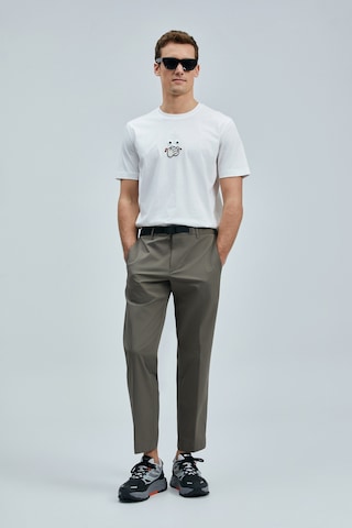Lufian Zany Modern Grafik T- Shirt Beyaz Beyaz 111020255100500 Beyaz