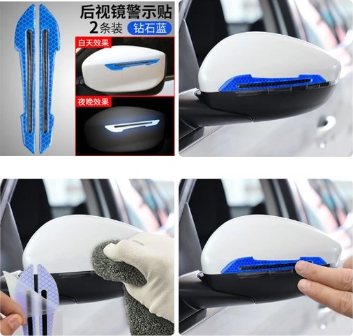 Araba Ayna Çarpma Koruyucu Renkli Reflektif Şerit 4490