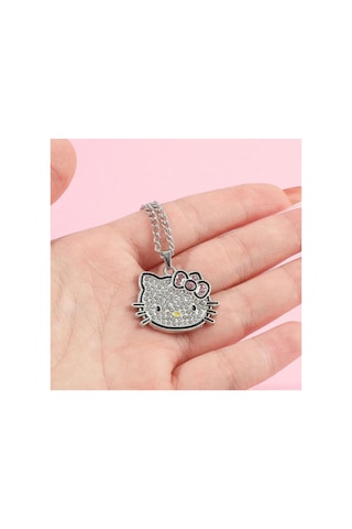 Hello Kitty 50.yıl Dönümü Özel Seri Kadın 925 Ayar Gümüş Zincir Kolye Genç Ve Hayranlarına Özel Verilecek En Özel Hediye