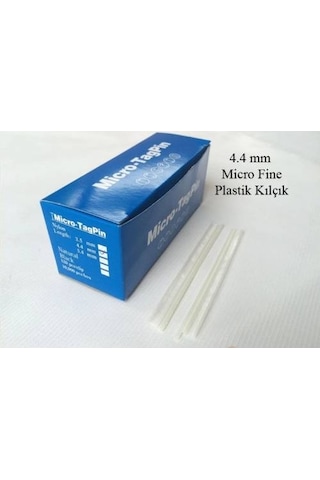 4.4 MM Micro Fine Kısa Seffaf Plastik Kılçık 10.000 Adet