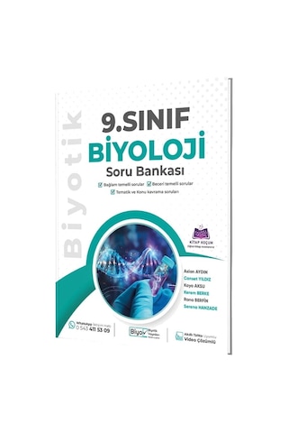 Biyotik Yayınları 9.sınıf Maarif Model Biyoloji Konu Anlatım Föyleri Ve 9.sınıf Maarif Model Biyoloji Soru Bankası Set 2 Kitap