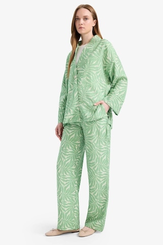 Defacto Relax Fit Desenli Uzun Kollu Tunik E1110ax25smgn769 Yeşil