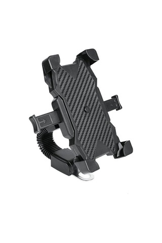 Pazly Otomatik Kilitlemeli Karbon Desenli Telefon Tutucu Braket - Rg -