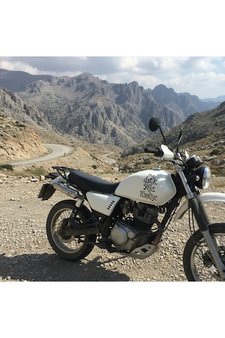 The Dark Side Of Türkiye Motosiklet Yan Depo Sticker Seti 8x14 Cm Sağ-sol 2 Adet 6 Renk