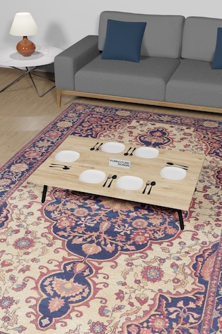 Katlanır Yer Sofrası Hamur Açma Masası Atlantik Çam 60 x 90