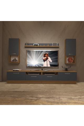 Decoraktiv Trendstyle 5220da Mdf Tv Ünitesi Tv Sehpası Pera - Antrasit