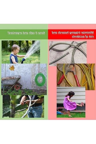 Pazly Paslanmaz Çelik Bahçe Hortum Organizatörü - Duvar Montajlı, 6.3x7x6.3 İnç, Ağır Hizmet, Patio Ve Garaj İçin