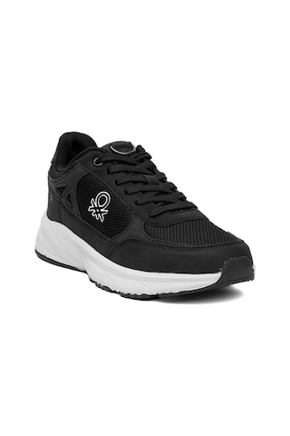 Benetton Bnı-11068 Erkek Klasik Sneaker Siyah Siyah