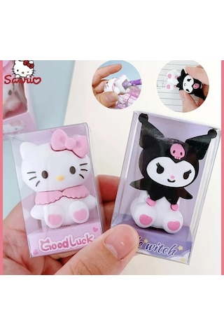 Hello Kitty Kuromi 2 Li Silgi Kalem Traş Set-917