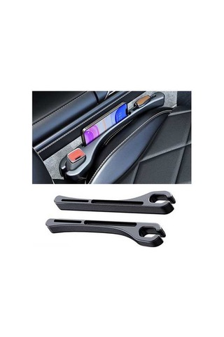 Ulzyvf Premium Deri Dokulu Koltuk Arası Dolgusu - Telefon & Anahtar Tutucu, Düşmeyi Önleyici 2'li Set