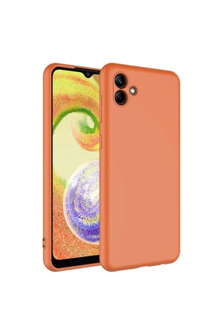 Zore Galaxy Uyumlu A04 Kılıf Mara Lansman Kapak - Turuncu Turuncu