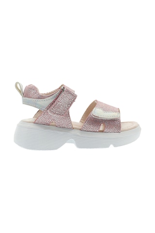 Panço Kız Bebek Kelebek Aksesuarlı Cırt Cırtlı Sandalet Pembe 2212GB10004