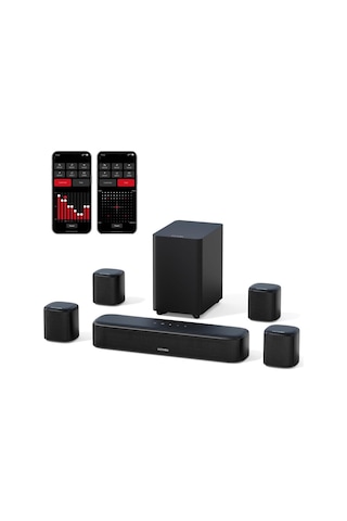 Aura A40 7.1 Kanal Soundbar4 Subwoofer Uygulama Kontrollü Sinema Ses Sistem Hoparlör U2601-133521