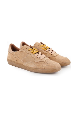 Mamma Mia Kadın Sneaker Bağcıklı Hakiki Süet Yürüyüş Hafif Taban Retro 26y-870 Sella