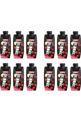 Dimes Smoothie Çilek Muz Elma 310 Ml X 12 Adet