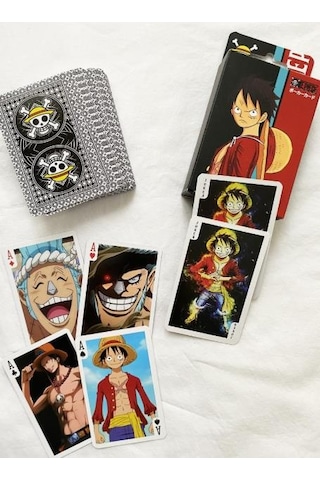 İskambil Kağıdı Anime One Piece Poker Oyun Kartı 54 Adet İskambil Destesi