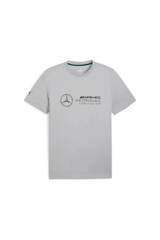 Puma Mapf1 Ess Logo Tee Gri Erkek T-shirt Siyah