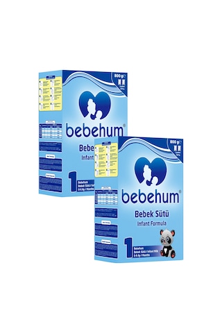 Bebehum 1 Numara Bebek Sütü 0-6 Ay 800 gr x 2 Adet